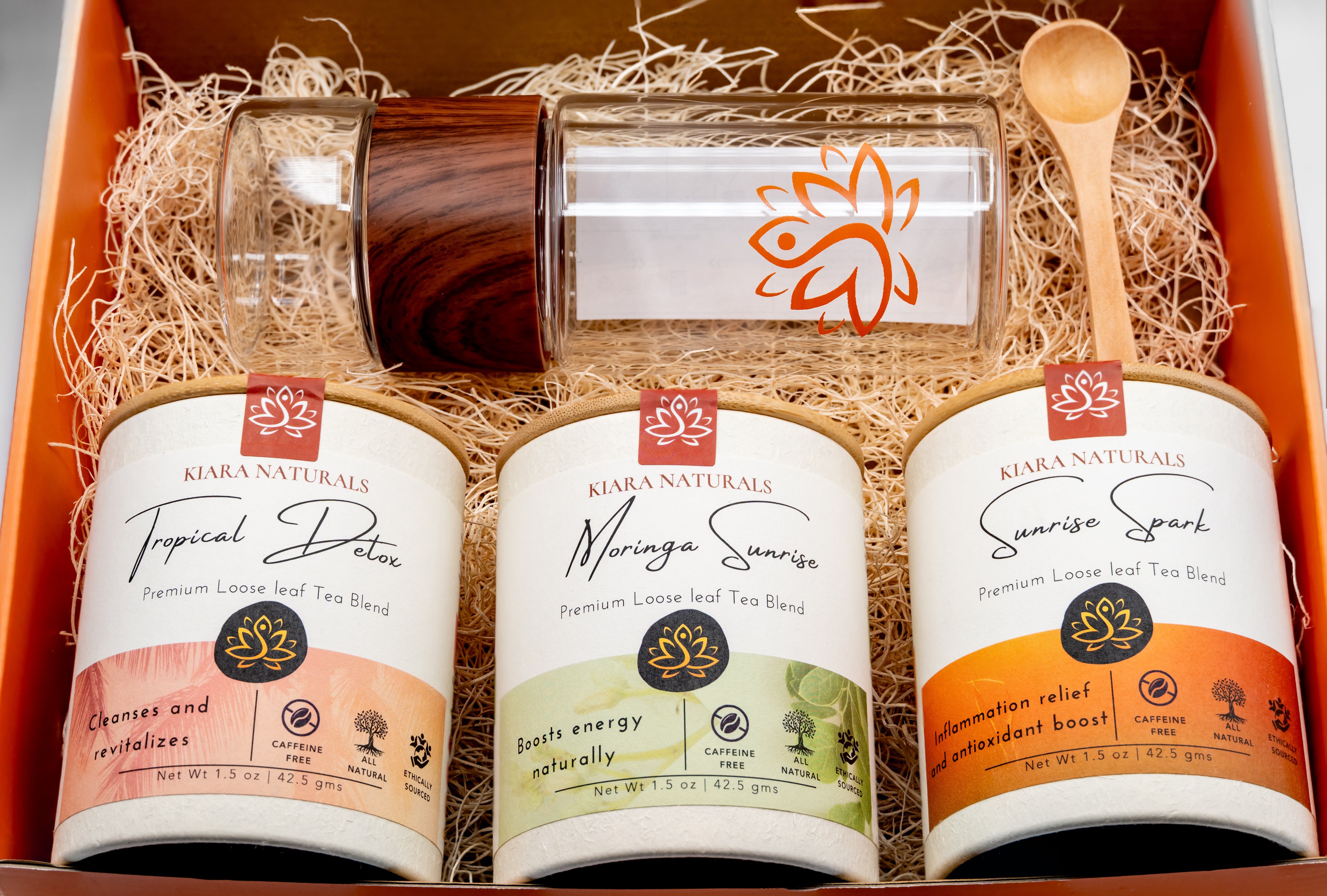 Kiara Naturals Wellness Gift Box – Ayurvedic Herbal Tea Sampler Set