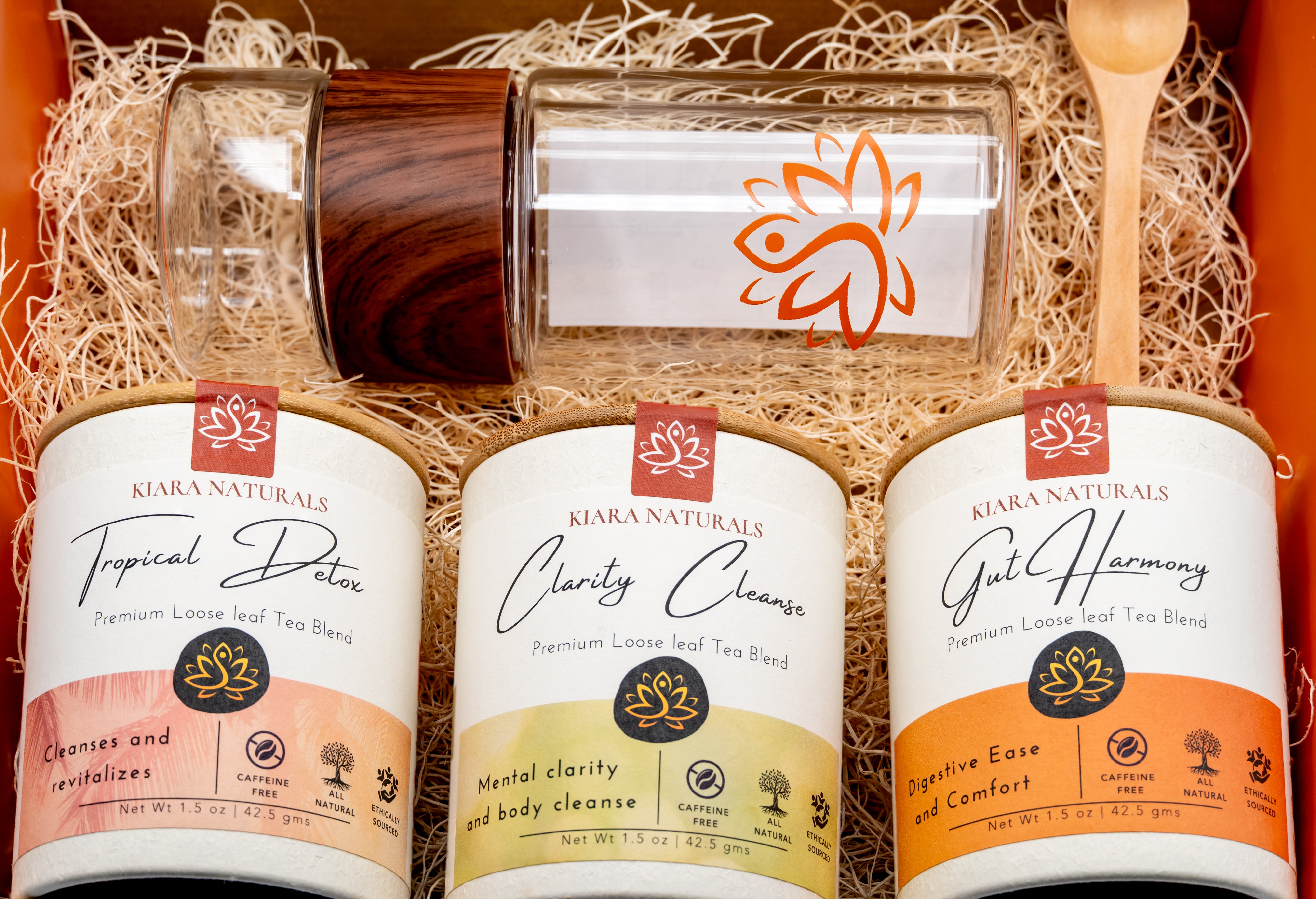 Kiara Naturals Wellness Gift Box – Ayurvedic Herbal Tea Sampler Set