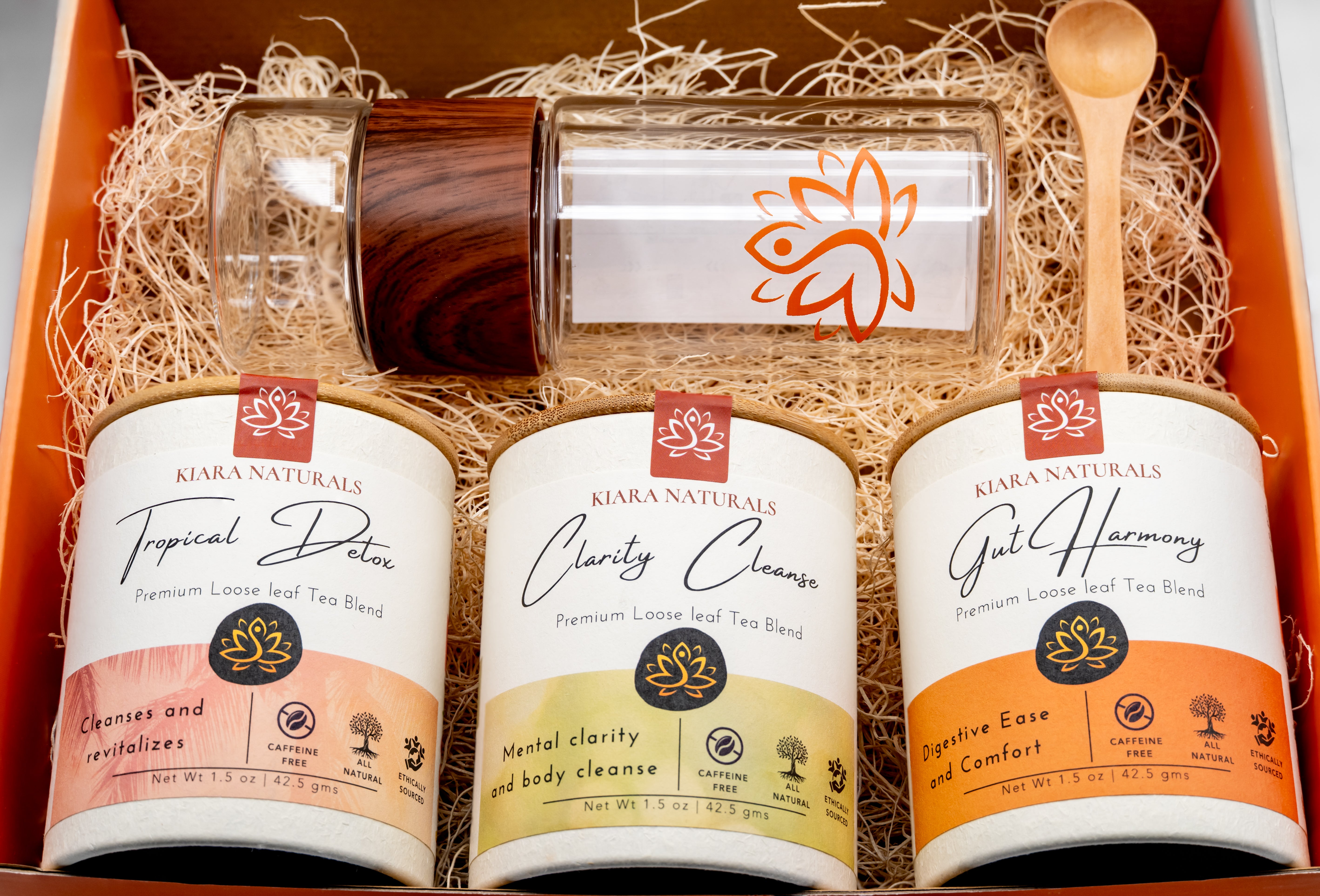 Kiara Naturals Wellness Gift Box – Ayurvedic Herbal Tea Sampler Set