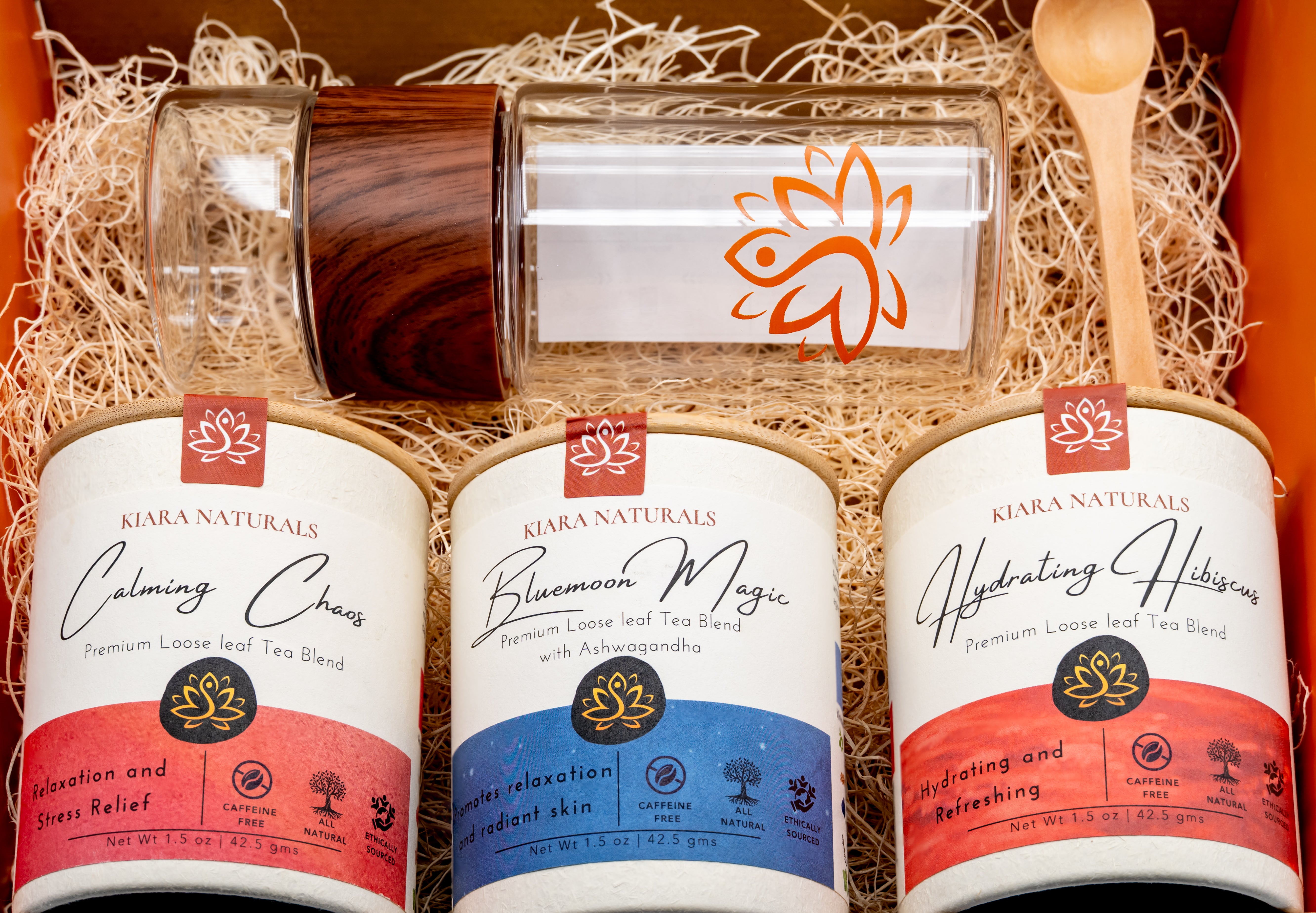 Kiara Naturals Wellness Gift Box – Ayurvedic Herbal Tea Sampler Set