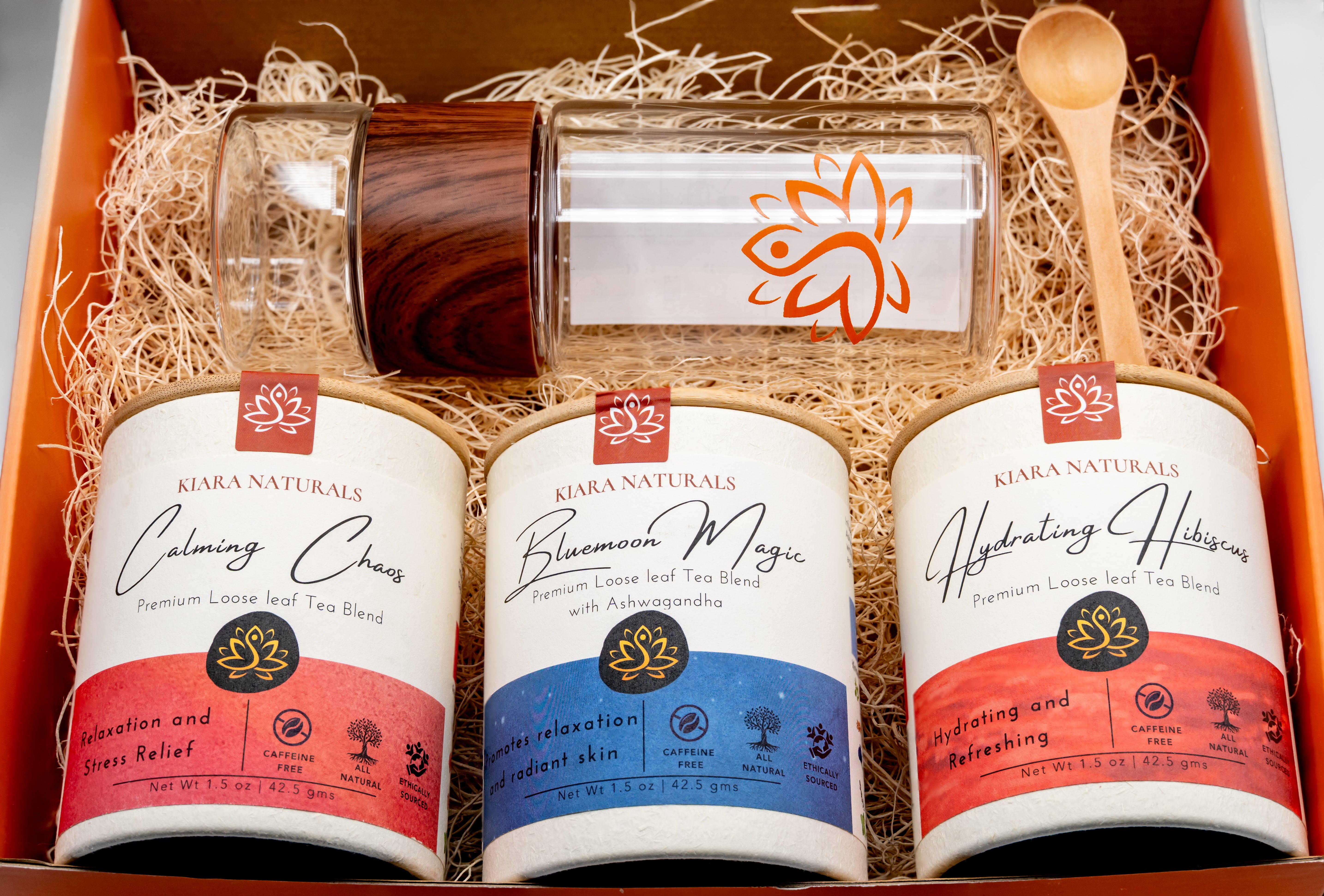 Kiara Naturals Wellness Gift Box – Ayurvedic Herbal Tea Sampler Set