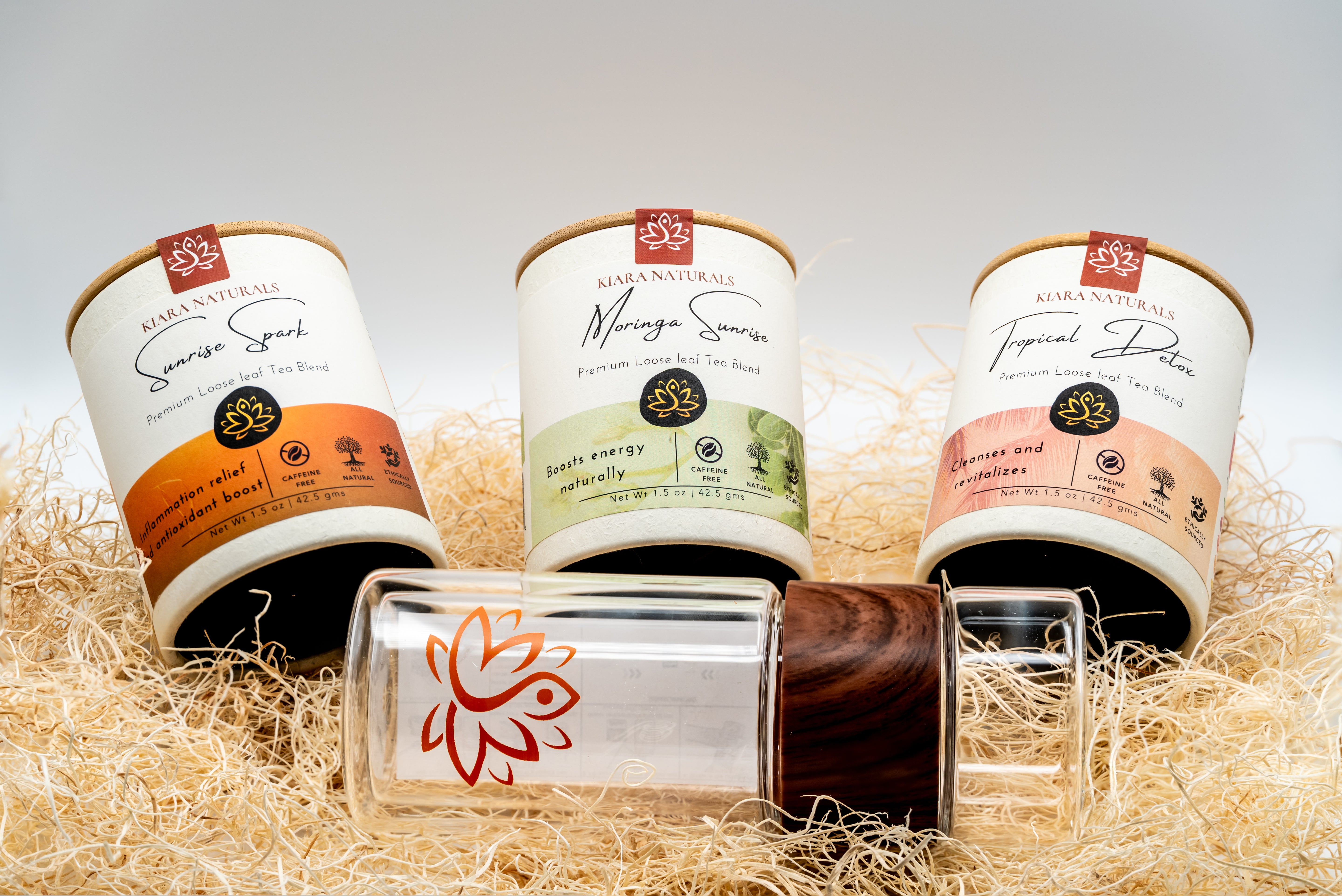 Kiara Naturals Wellness Gift Box – Ayurvedic Herbal Tea Sampler Set